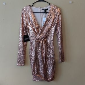 REVAMPED Sequin Wrap Dress